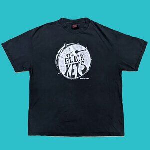 Black Keys Vintage Band Graphic Tee Shirt Size XL Preowned
